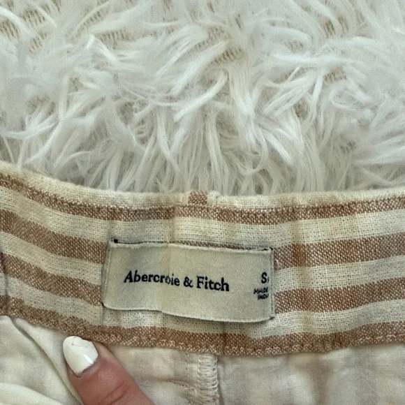 Abercrombie Striped Wide Leg Trousers - Picture 3 of 5